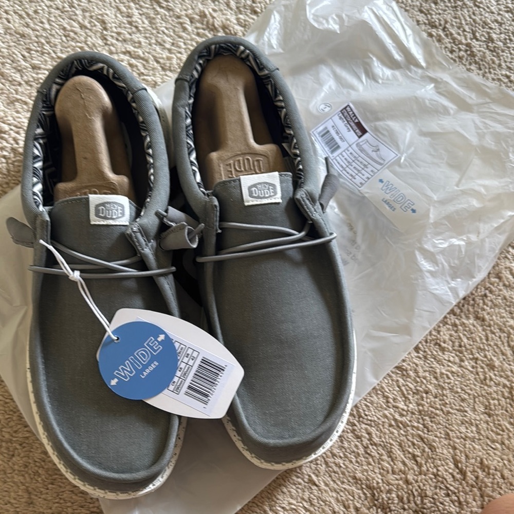 Hey Dude Men's Gray Casual Shoes